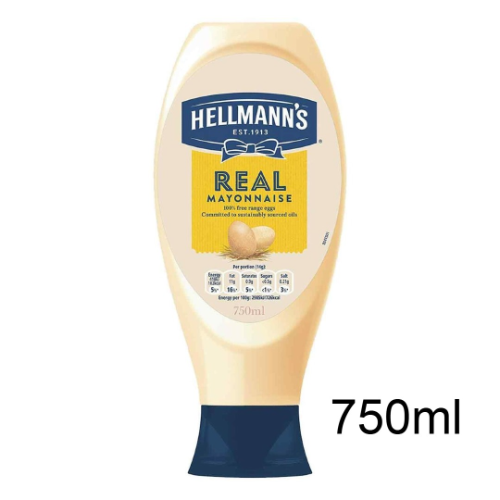 Hellmans Real Mayonnaise 750ml