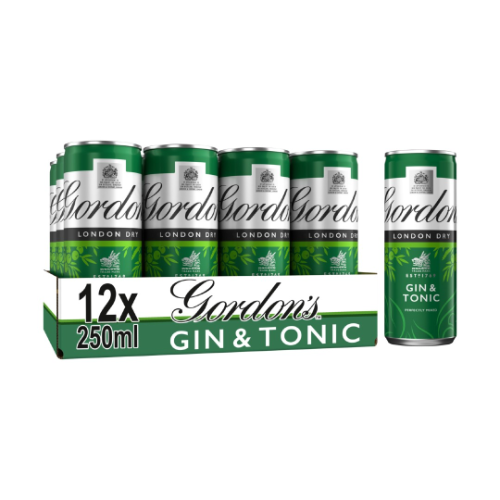 Gordons Gin & Tonic 12 x 250ml 5%