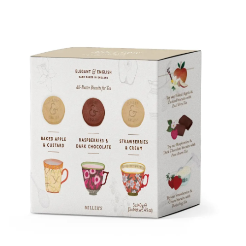 Elegant & English All-Butter Biscuit Selection Box 3 x 140g