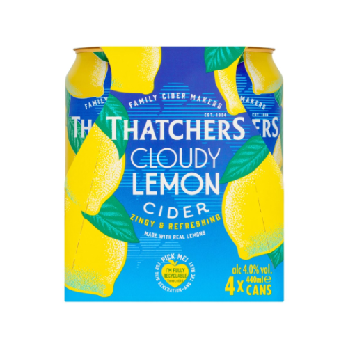 Thatchers Cloudy Lemon Cider 4% 4x440ml