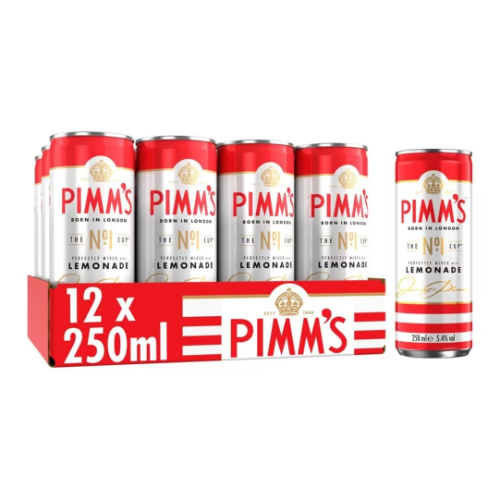 Pimms & Lemonade Cans 12 x 250ml 5.4%