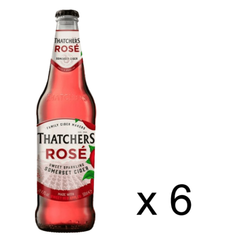 Thatchers Rose Cider x 6 500ml 4%