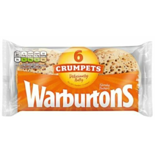 Warburtons 6 Crumpets