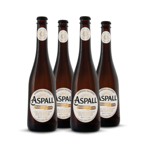 4 x Aspall Draught Cyder 500ml 5.5%