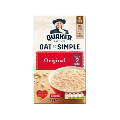 Quaker Oat So Simple Original 12 Sachets 324G