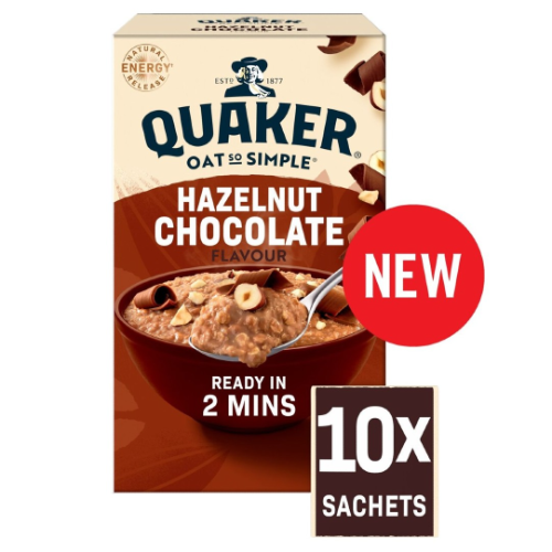 Quaker Oat So Simple Hazelnut & Chocolate 10pk