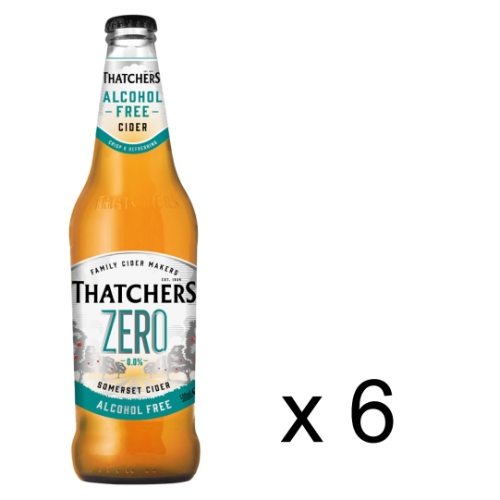 Thatchers Zero Cider x 6 500ml 0%
