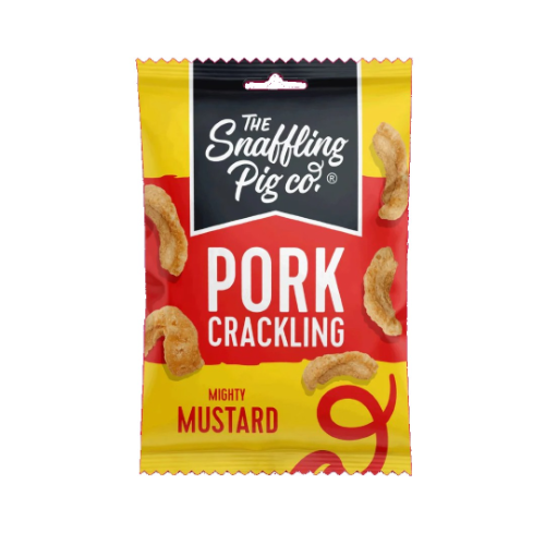 Snaffling Pig Mighty Mustard Pork Crackling 45g
