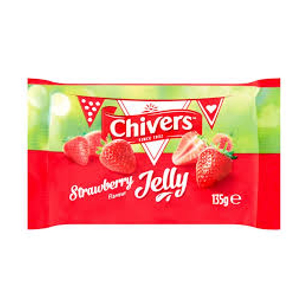 Chivers Strawberry Jelly Tab 135g