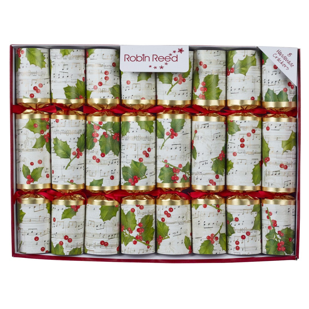 Robin Reed "Music Concerto Holly" 6 x 13" Trad Xmas Crackers