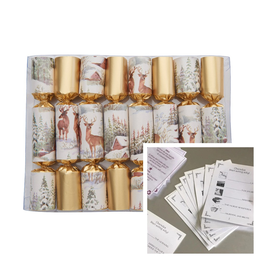 Robin Reed "Deer Christmas" 8 x 6" Charades Mini Xmas Crackers