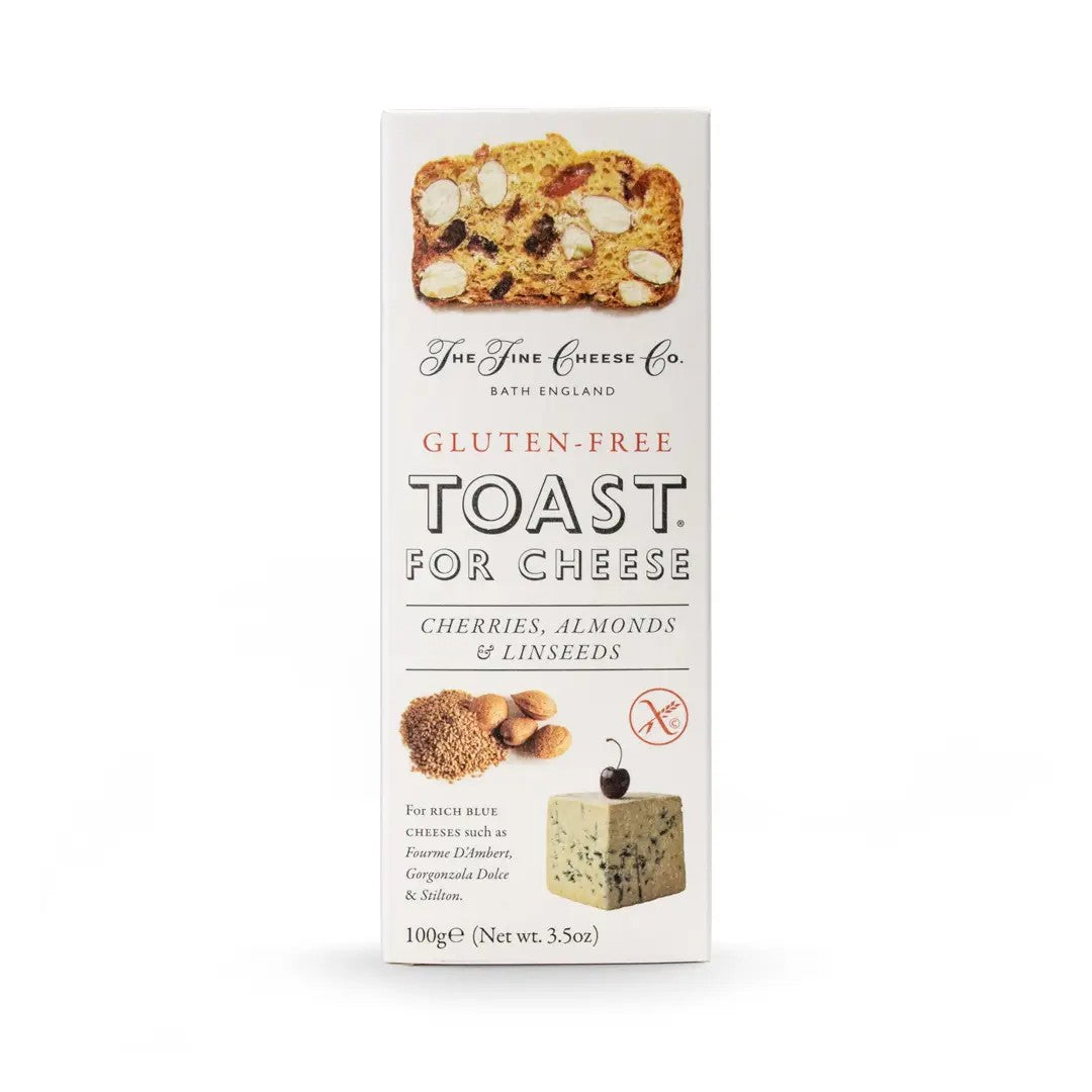 Fine Cheese Co Gluten Free Cherry Almond Linseed Toasts 100g