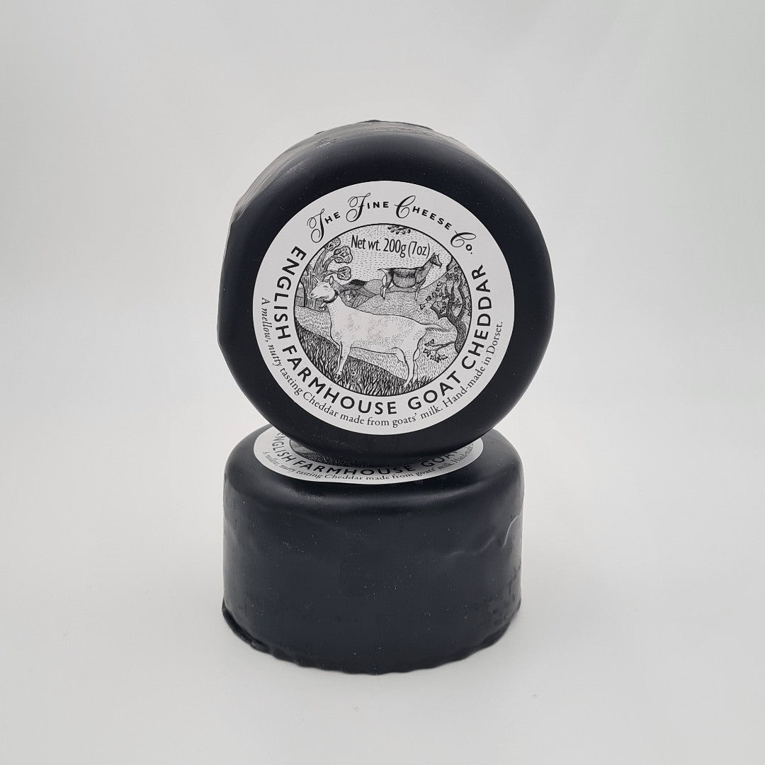Goats Cheddar Round (Waxed - Fine Cheese Co) 200g