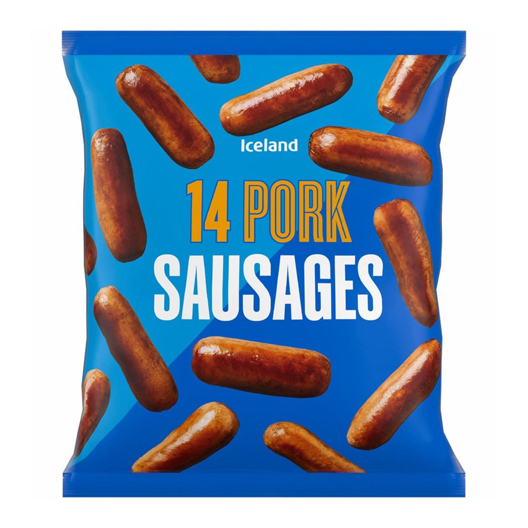 Iceland 14 Pork Sausages 700g