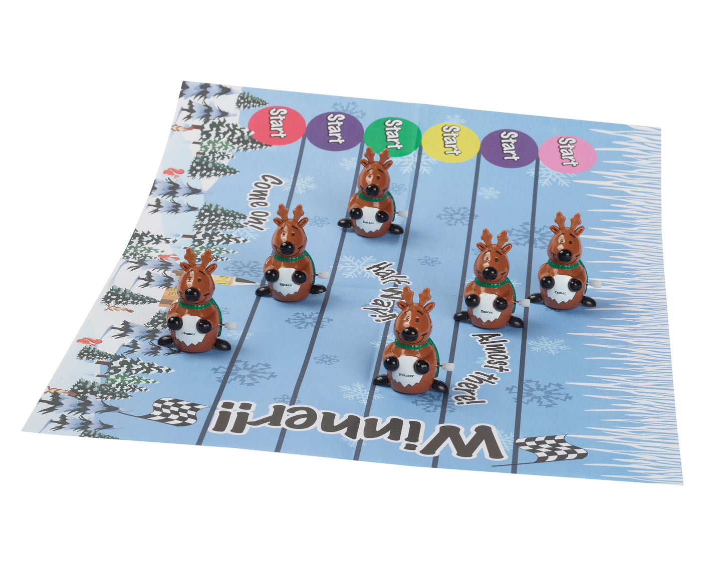 Robin Reed "Racing Reindeer" 6 x 13" Christ Crackers (71914)