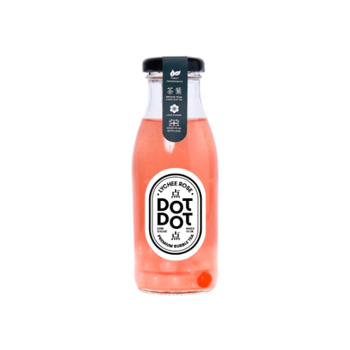 Dot Dot Lychee Rose Bubble Tea 250ml