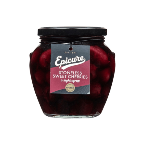 Epicure Stoneless Sweet Cherries in Fruit Juice 550g