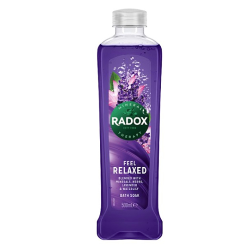 Radox Feel Relax Bath Soak (Min, Herbs, Lavend, Waterlily) 500ml