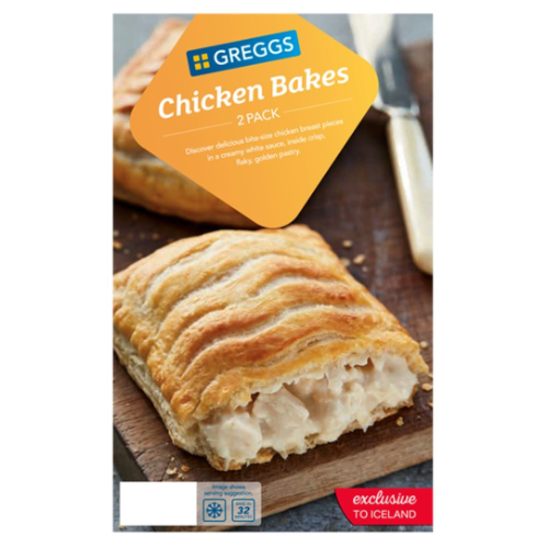 Greggs 2 Chicken Bakes 306g