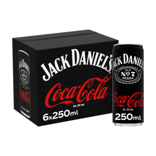 Jack Daniels & Coke 6 x 250ml 5%