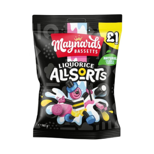 Maynards Bassetts Liquorice Allsorts 165G