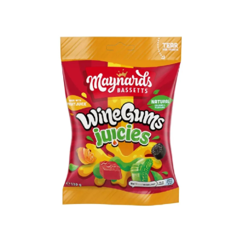 Maynards Bassetts Wine Gum Juices 130G