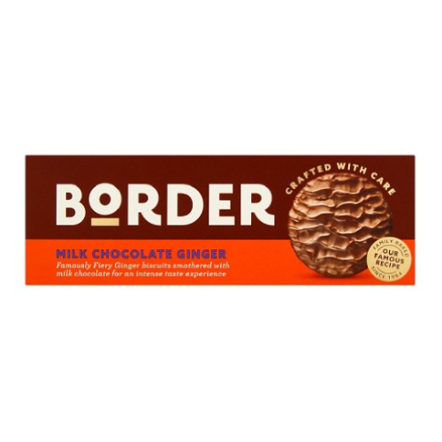 Border Milk Chocolate Ginger 150g