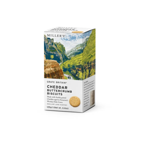 Millers Cheddar Buttercrumb Biscuits 125g