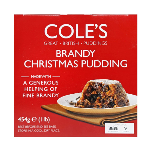 Coles Boxed Brandy Christmas Pudding 454g
