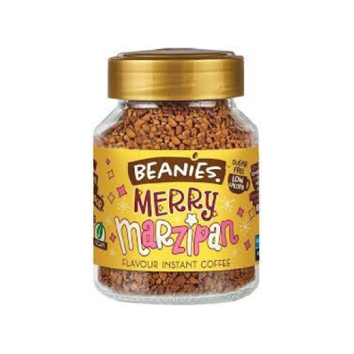 Beanies Merry Marzipan Flavour Instant Coffee 50g
