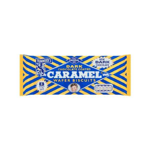 Tunnocks Dark Choc Caramel Wafers 8X30G
