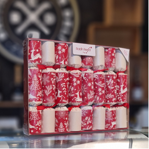 Robin Reed 8 x "Scandi Stag" Mini Christmas Crackers