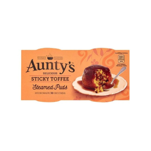 Aunty Sticky Toffee Steamed Puds 2 pack 95g