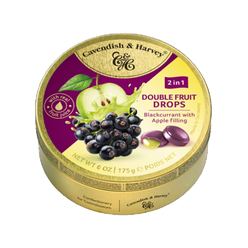 Cavendish & Harvey Blackcurrant & Apple Drops 175g