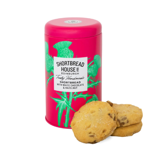 Shortbread Hse of Edinburgh Wht Choc & Hazelnuts Shortbread 140g