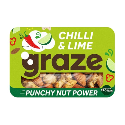 Graze Punchy Nut Power Chilli & Lime 38g