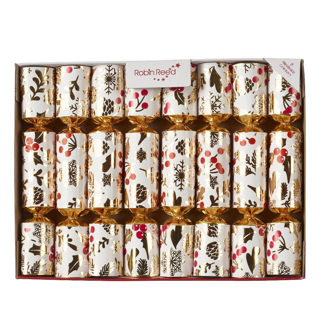 Robin Reed "Christmasberry" 8 x Mini Christmas Crackers (12508)