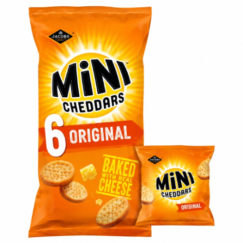 Jacobs Mini Cheddars 6 x 23g bags