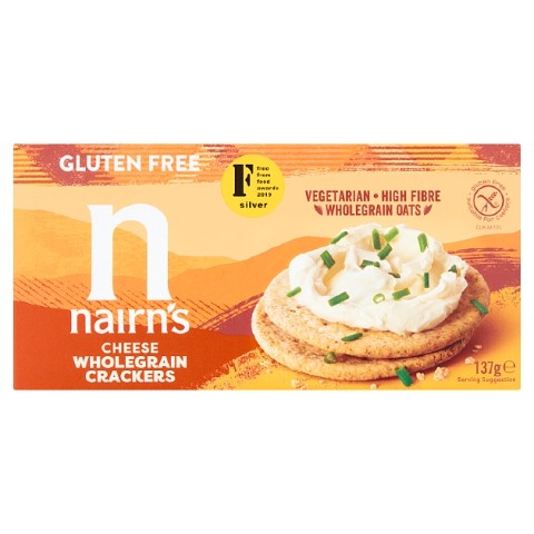 Nairns Gluten Free Cheese Wholegrain Crackers 137g