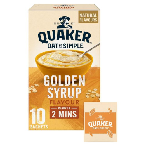Quaker Oat So Simple Golden Syrup 10 Sachets