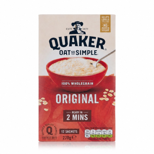 Quaker Oat So Simple Original 12 x 27g sachets