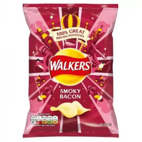 Walkers Smoky Bacon 32.5G