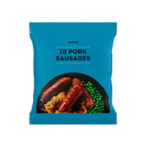Iceland 10 Pork Sausages 400g