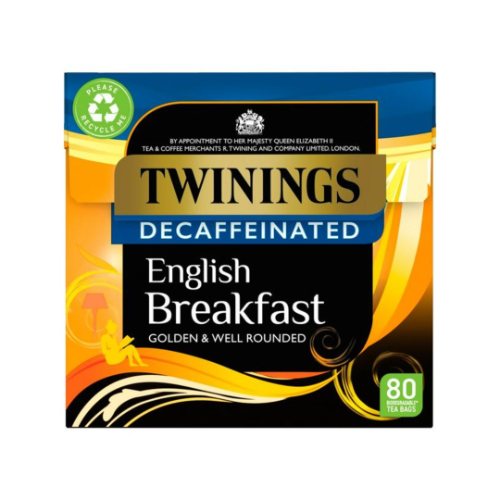 Twinings 80 Everyday Breakfast Decaf Tea Bags