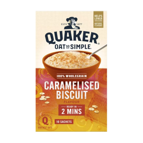 Quaker Oat So Simple Caramelised Biscuit 10x33.4g
