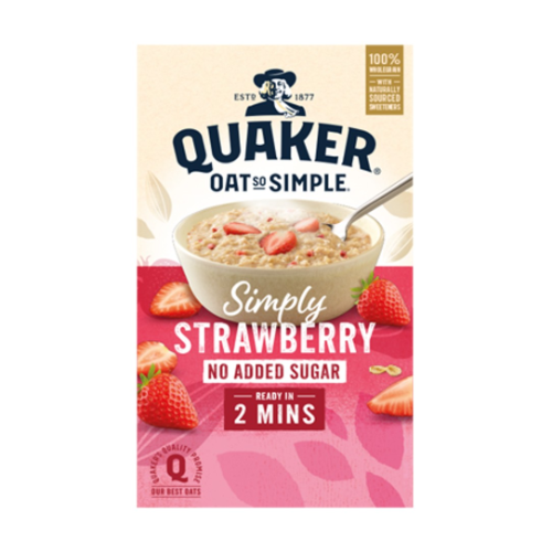 Quaker Oat So Simple No Sugar Strawberry 8x32.5g