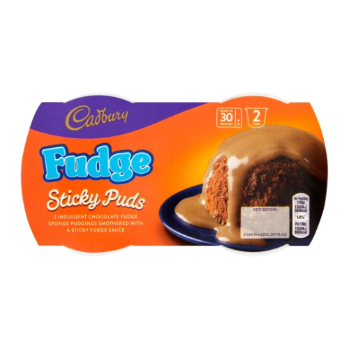 Cadbury Fudge Sponge Pudding 2x95g