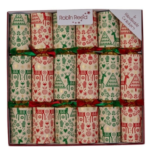 Robin Reed "Festive Folklore" 6 x 12" Christmas Crackers (62504)