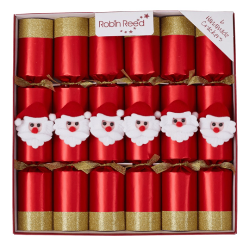 Robin Reed "Jolly Santa" 6 x 12" Christmas Crackers (6613)