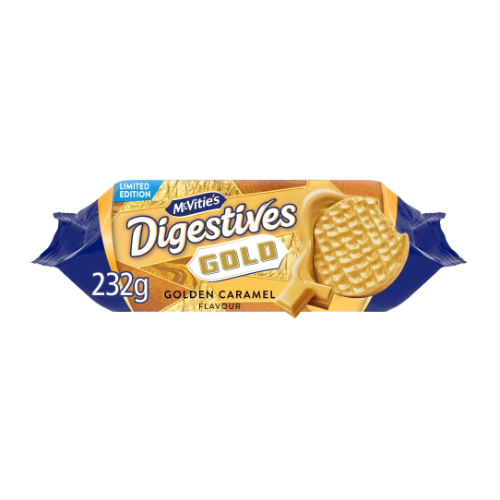 McVities Ltd Ed Golden Caramel Flavour Digestives 232g